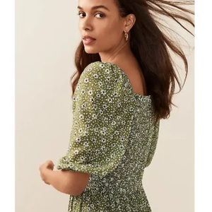 NWT Ann Taylor Floral Smocked Bodice Maxi Dress, 6